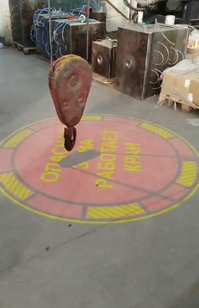 Монтаж проекторов для демаркации,  обозначения,  разметки опасной зоны — фото 2